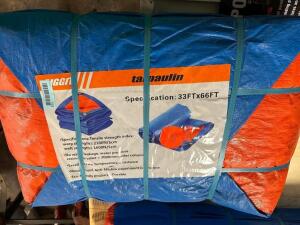 DIGGIT TRAPAULIN 33' X 66' BLUE TARP