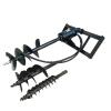 SKID STEER HYDRAULIC AUGER W/ (3) BITS (NEW)