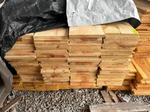 DESCRIPTION: (80) PIECES OF 1" X 10" X 10' #3 PONDEROSA PINE SIZE 1" X 10" X 10' LOCATION: LUMBER BARN THIS LOT IS: SOLD BY THE PIECE QTY: 80