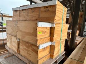 DESCRIPTION: (8) WOODED PRIMER CAP CRATES ( EMPTY ) LOCATION: LUMBER BARN THIS LOT IS: SOLD BY THE PIECE QTY: 8