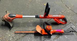 (2) - PC. TRIMMER AND WEED WACKER SET