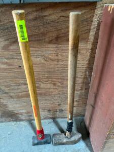 DESCRIPTION: (2) 8 LB. SLEDGE HAMMERS LOCATION: WAREHOUSE THIS LOT IS: SOLD BY THE PIECE QTY: 2