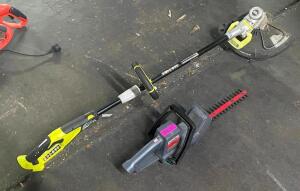 (2) - PC. TRIMMER AND WEED WACKER SET