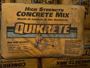 DESCRIPTION: (15) 80 LB. BAGS OF QUIKRETE LOCATION: WAREHOUSE THIS LOT IS: SOLD BY THE PIECE QTY: 15