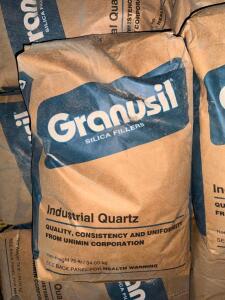 DESCRIPTION: (8) 75 LB. BAGS OF QUARTZ LOCATION: WAREHOUSE THIS LOT IS: SOLD BY THE PIECE QTY: 8