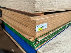 DESCRIPTION: (8) 8' X '4 SHEET OF PARTICLE BOARD 1 1/8"" THICK LOCATION: WAREHOUSE THIS LOT IS: SOLD BY THE PIECE QTY: 8