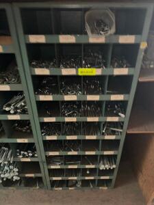 DESCRIPTION: METAL HARDWARE ORGANIZER W/ CONTENTS - NEW HARDWARE. LOCATION: SALES QTY: 1