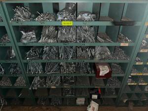 DESCRIPTION: METAL HARDWARE ORGANIZER W/ CONTENTS - NEW HARDWARE. LOCATION: SALES QTY: 1