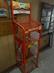 DESCRIPTION: ORANGE DISPLAY RACK LOCATION: SALES QTY: 1