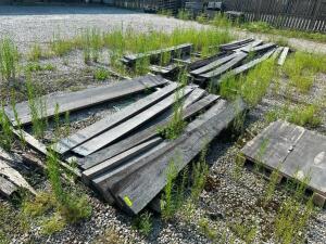 DESCRIPTION: (1) LOT OF APPROX. 20 PIECES OF LUMBER LOCATION: OUTSIDE THIS LOT IS: ONE MONEY QTY: 1