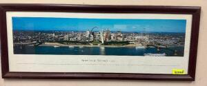 DESCRIPTION: FRAMED PRINT - ST. LOUIS MISSOURI SERIES 2 LOCATION: DOWNSTAIRS OFFICE QTY: 1