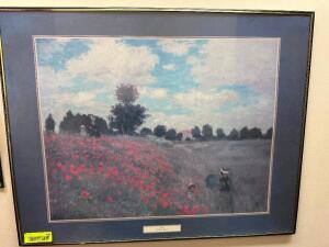 DESCRIPTION: 30" FRAMED PRINT LOCATION: DOWNSTAIRS OFFICE QTY: 1