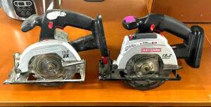 (2) - PC. CRAFTSMAN 19.2V CIRCULAR SAW SET