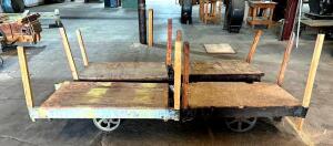 DESCRIPTION: (4) INDUSTRIAL WAREHOUSE CARTS SIZE: 28"X48" QTY: 4