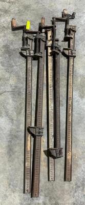 DESCRIPTION: (5) 36" HEAVY DUTY CLAMPS QTY: 5