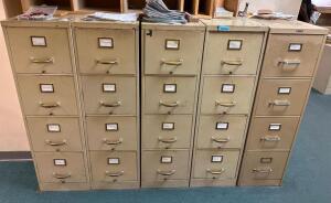 DESCRIPTION: (5) 4-DRAWER FILING CABINETS QTY: 5