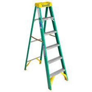 DESCRIPTION: (1) STEPLADDER BRAND/MODEL: WERNER #5906 INFORMATION: FIBERGLASS SIZE: 6' RETAIL$: $203.16 EA QTY: 1