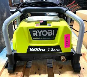 RYOBI 1600 PSI ELECTRIC PRESSURE WASHER