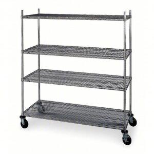 DESCRIPTION: (1) WIRE SHELVING UNIT BRAND/MODEL: METRO #4W657 SIZE: 60X24X69 RETAIL$: $680.68 EA QTY: 1