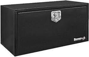 DESCRIPTION: (1) UNDERBODY TRUCK TOOL BOX BRAND/MODEL: BUYERS #1703350 INFORMATION: BLACK SIZE: 14" X 12" X 24" RETAIL$: $236.74 EA QTY: 1