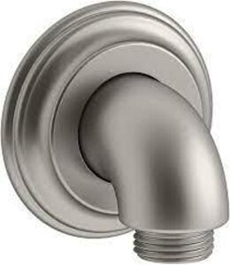 DESCRIPTION: (1) SUPPLY ELBOW WITH CHECK VALVE BRAND/MODEL: KOHLER #22173-BN INFORMATION: BRUSHED NICKEL RETAIL$: $143.25 EA QTY: 1