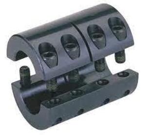 DESCRIPTION: (2) TWO -PIECE RIGID COUPLING WITHOUT KEYWAY BRAND/MODEL: RULAND #SPX-23-16-F INFORMATION: BLACK OXIDE STEEL SIZE: 1-7/16" X 1" RETAIL$: