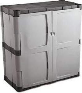 DESCRIPTION: (1) FREESTANDING CABINETBRAND/MODEL: RUBBERMAIDINFORMATION: GRAYSIZE: 336 LB CAPACITY, 36" x 18" x 37"RETAIL$: $205.86 EAQTY: 1