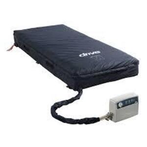 DESCRIPTION: (1) ALTERNATING PRESSURE AND LOW AIR LOSS MATTRESS SSTEM WITH FOAM BASE BRAND/MODEL: MED-AIRE #14530 INFORMATION: BLUE SIZE: 8" RETAIL$: