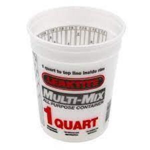 DESCRIPTION: (24) MULTI-MIX PAILS BRAND/MODEL: LEAKTITE INFORMATION: CLEAR SIZE: 1 QT RETAIL$: $47.25 TOTAL QTY: 24