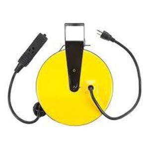 DESCRIPTION: (1) OUTLET REEL BRAND/MODEL: LUMAPRO INFORMATION: YELLOW SIZE: 120 V RETAIL$: $81.00 EA QTY: 1