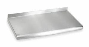 DESCRIPTION: (1) WALL SHELF BRAND/MODEL: PART NUMBER/2HFZ9 INFORMATION: LOAD CAPACITY: 100 LB/STAINLESS STEEL SIZE: 24"W X 12"H X 12"D RETAIL$: $91.29