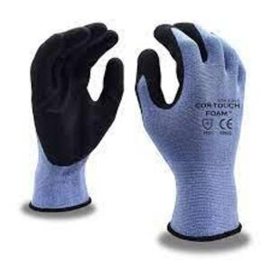 DESCRIPTION: (24) PAIRS OF COR-TOUCH SAND-GRIP WORK GLOVES BRAND/MODEL: CORDOVA #91135 INFORMATION: BLACK SIZE: LARGE RETAIL$: $9.59 PER PAIR QTY: 24