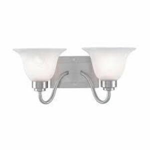 DESCRIPTION: (2) DECORATIVE LIGHT FIXTURE BRAND/MODEL: LUMAPRO #4UZH5 SIZE: 16" RETAIL$: $35.00 EA QTY: 2