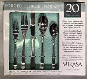 DESCRIPTION: (2) SET OF (20) STAINLESS FLATWAREBRAND/MODEL: MIKASA #1630831RETAIL$: $75.25 EAQTY: 2