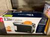 ELITE CUISINE 2-IN-1 COOL TOUCH TOASTER OVEN AND COFFEE MAKER RETAILS FOR $37.99 - 2