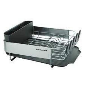 DESCRIPTION: (1) DISH DRYING RACK BRAND/MODEL: KITCHENAID #1464518 RETAIL$: $26.97 EA QTY: 1