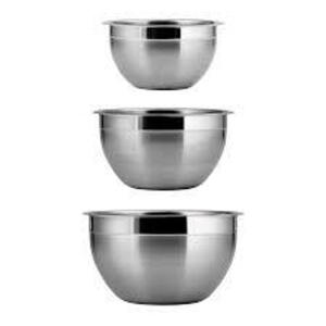 DESCRIPTION: (1) SET OF (3) MIXING BOWLS BRAND/MODEL: TRAMONTINA RETAIL$: $56.99 EA QTY: 1