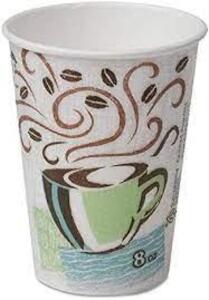 DESCRIPTION: (1) CASE OF (1000) INSULATED PAPER CUPSBRAND/MODEL: DIXIE #5338CDSIZE: 8 OZRETAIL$: $107.99 EAQTY: 1