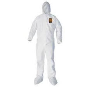 DESCRIPTION: (1) CASE OF (25) DISPOSABLE COVERALLS BRAND/MODEL: KLEENGUARD #44333 INFORMATION: WHITE SIZE: LARGE RETAIL$: $148.50 EA QTY: 1