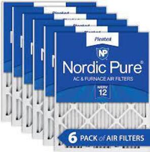 DESCRIPTION: (2) BOXES OF (6) AIR FILTERS BRAND/MODEL: NORDIC PURE SIZE: 20X25X1 RETAIL$: $50.16 EA QTY: 2