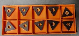 DESCRIPTION: (10) TNMG 544 CARBIDE TURNING INSERTS BRAND/MODEL: HERTEL TNMA 544 RETAIL$: 19.88 EA QTY: 10