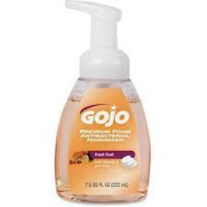 DESCRIPTION: (6) PREMIUM FOAM ANTIBACTERIAL HANDWASH BRAND/MODEL: GOJO INFORMATION: FRESH FRUIT SIZE: 7.5 FL OZ RETAIL$: $5.08 EA QTY: 6