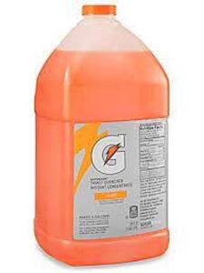 DESCRIPTION: (2) SPORTS DRINK CONCENTRATE BRAND/MODEL: GATORADE INFORMATION: ORANGE SIZE: 1 GALLON RETAIL$: $17.17 EA QTY: 2