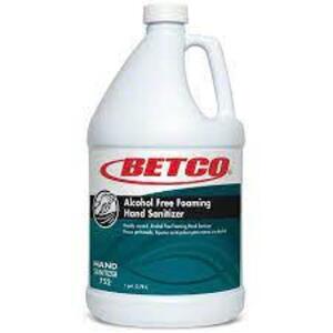 DESCRIPTION: (2) ALCOHOL FREE FOAMING HAND SANITIZER BRAND/MODEL: BETCO SIZE: 1 GALLON RETAIL$: $40.78 EA QTY: 2