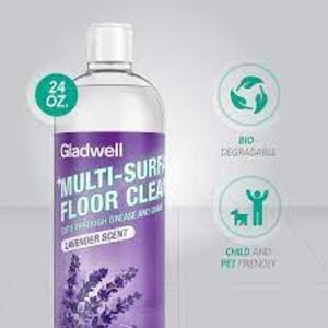 DESCRIPTION: (6) MULTI SURFACE FLOOR CLEANER BRAND/MODEL: GLADWELL INFORMATION: LAVENDER SIZE: 24 OZ RETAIL$: $13.78 EA QTY: 6