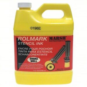 DESCRIPTION: (1) STENCIL INK BRAND/MODEL: MARSH #1F153 INFORMATION: YELLOW SIZE: 1 QT RETAIL$: $33.78 EA QTY: 1