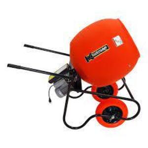 DESCRIPTION: (1) DIRECT DRIVEN ELECTRIC CEMENT MIXER BRAND/MODEL: KUSHLAN PRODUCTS #600 SERIES INFORMATION: ORANGE SIZE: 6 CT FU DRUM RETAIL$: $706.99