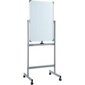 DESCRIPTION: (1) VERTICAL MAGNETIC WHITEBOARD EASEL BRAND/MODEL: LORRELL #LLR52567 INFORMATION: WHITE BOARD / SILVER FRAME SIZE: 24" X 36", REVOLVING