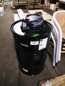 DESCRIPTION: (1) TRANSPORT DRUM WITH VET/DRY VACUUM BRAND/MODEL: DAYTON SIZE: 55 GAL DRUM QTY: 1