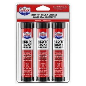 DESCRIPTION: (4) PACKS OF (3) RED N TACKY GREASE BRAND/MODEL: LUCAS OIL PRODUCTS #49EP39 SIZE: 3 OZ RETAIL$: $12.65 EA QTY: 4